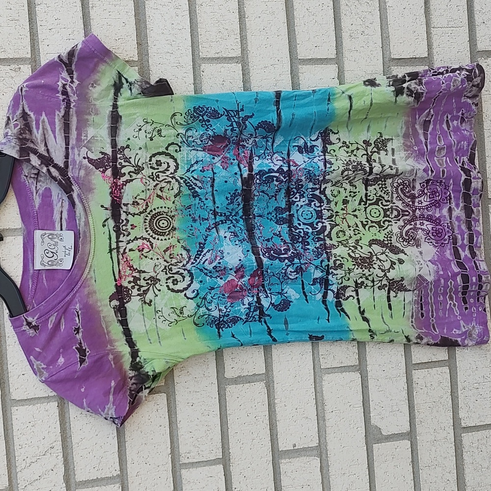 Purple/Blue/Green Shirt